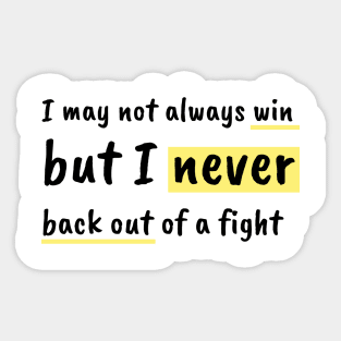 Cobra Kai quote 2 Sticker